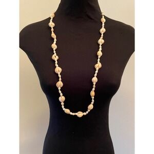 Boho Natural Cowrie Shell Necklace Beach Resort Boho Chic